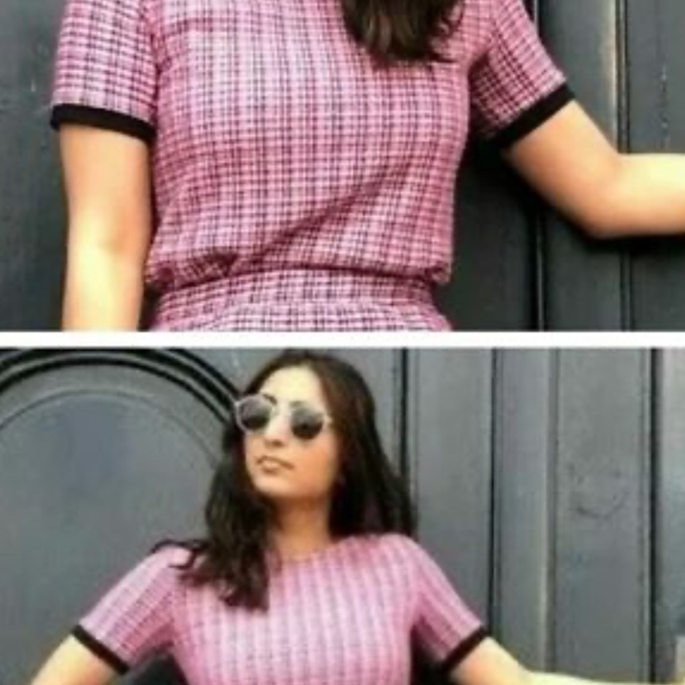 Zara Tweed Top